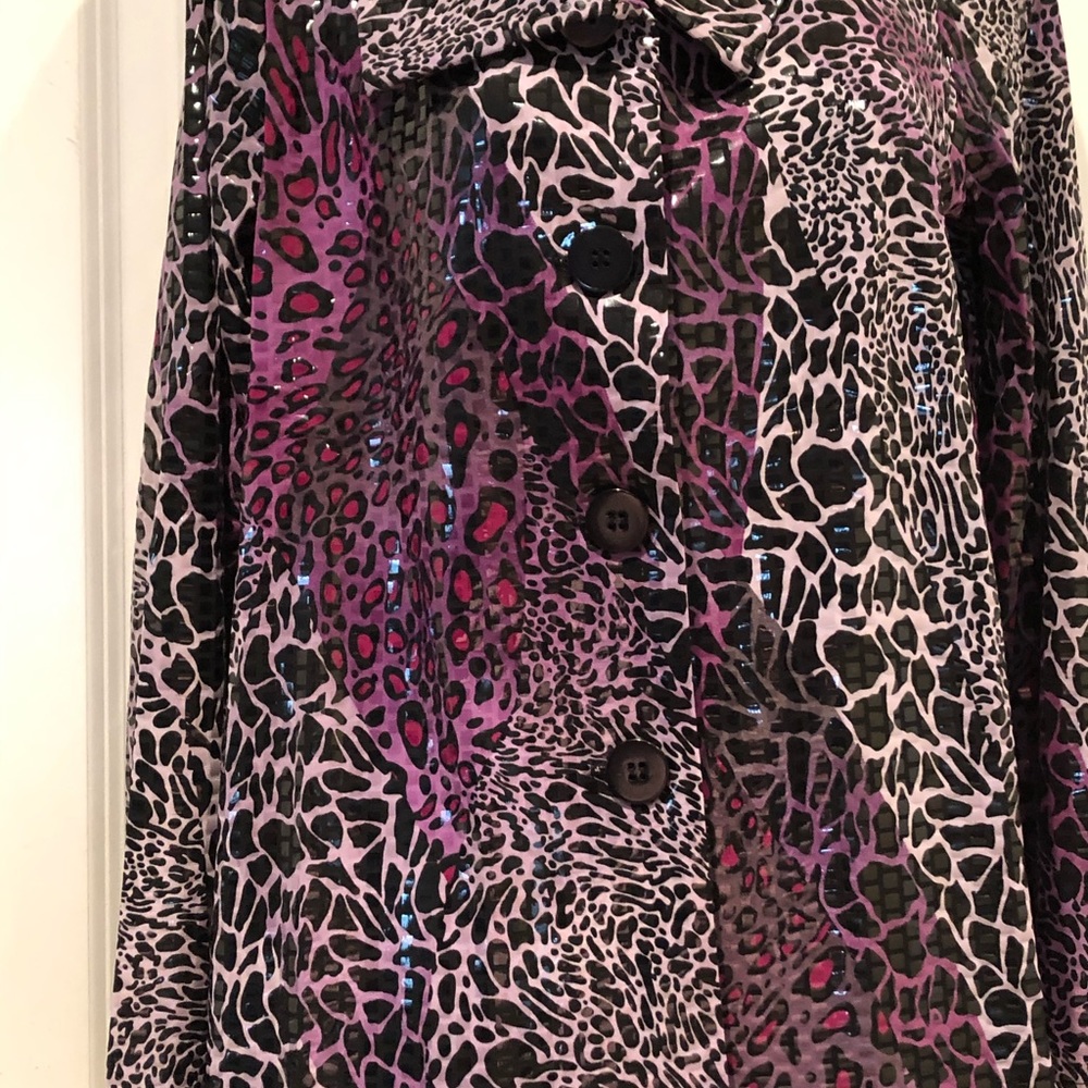 NWT Simonton Says Purple Leopard Jacket Size Small - Picture 4 of 8